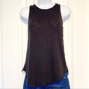 Lucky Brand Black Back Lace Sleeveless Top XS